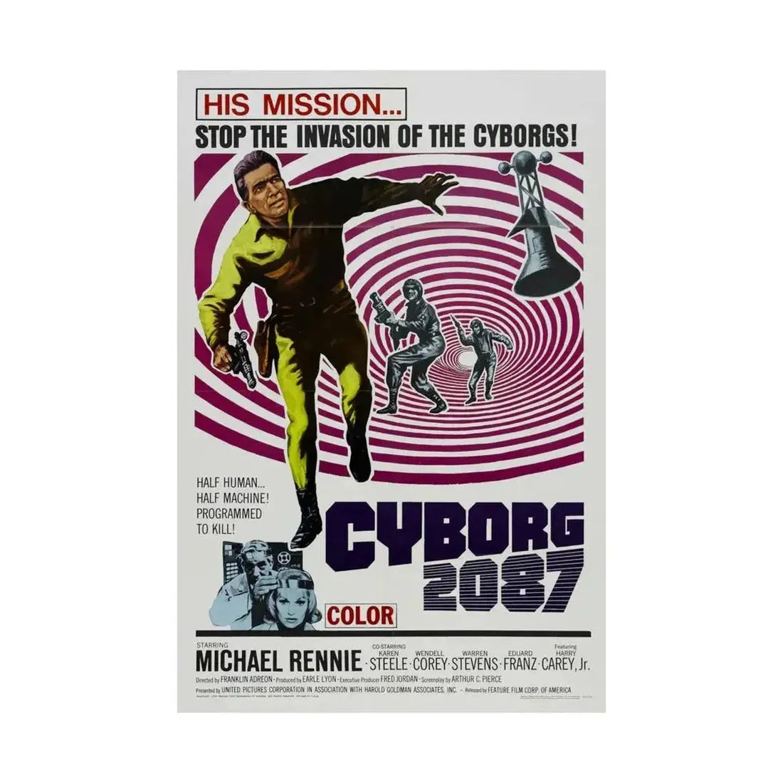 CYBORG 2087 1966 - Paper Movie Poster - The Sticker Space