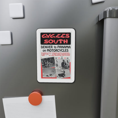 Cycles South 1971 Movie Poster Die-Cut Magnet-The Sticker Space