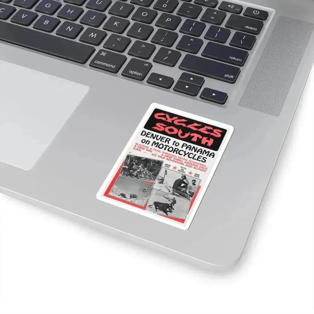 Cycles South 1971 Movie Poster - STICKER Vinyl Kiss-Cut Decal - The Sticker Space