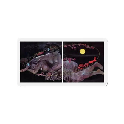 Cycles within the Cosmos Govern Our Actions Too, Life, December 16, 1963 (Magazine Illustration) Refrigerator Magnet 2 Inch - The Sticker Space