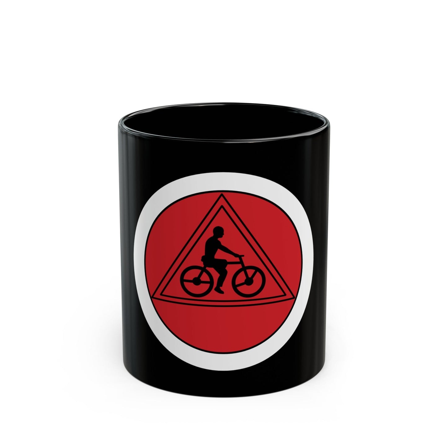 Cycling (Boy Scout Merit Badge) Black Coffee Mug-11oz-The Sticker Space