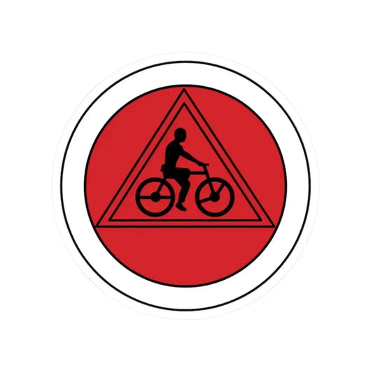 Cycling (Boy Scout Merit Badge) STICKER Vinyl Kiss-Cut Decal 2 Inch White - The Sticker Space