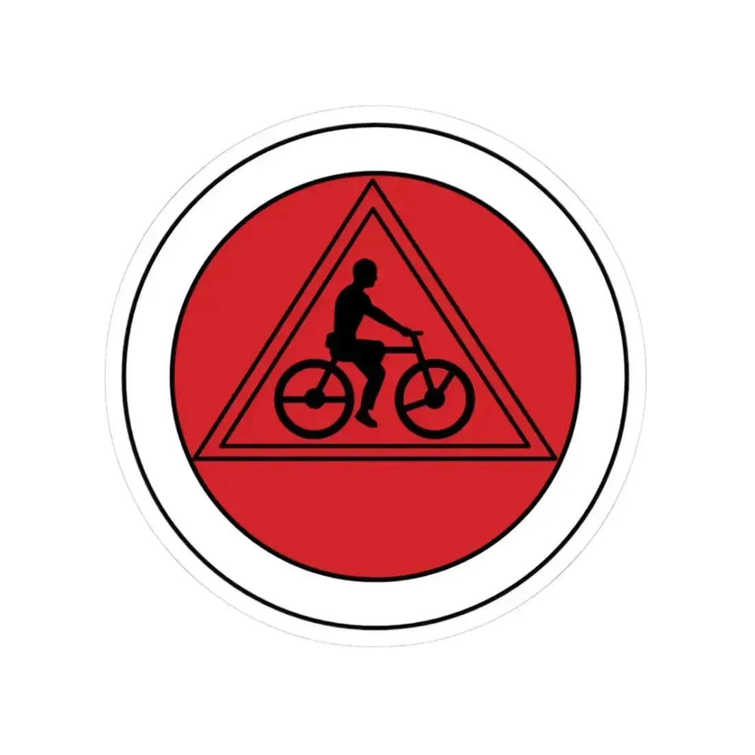 Cycling (Boy Scout Merit Badge) STICKER Vinyl Kiss-Cut Decal 3 Inch White - The Sticker Space