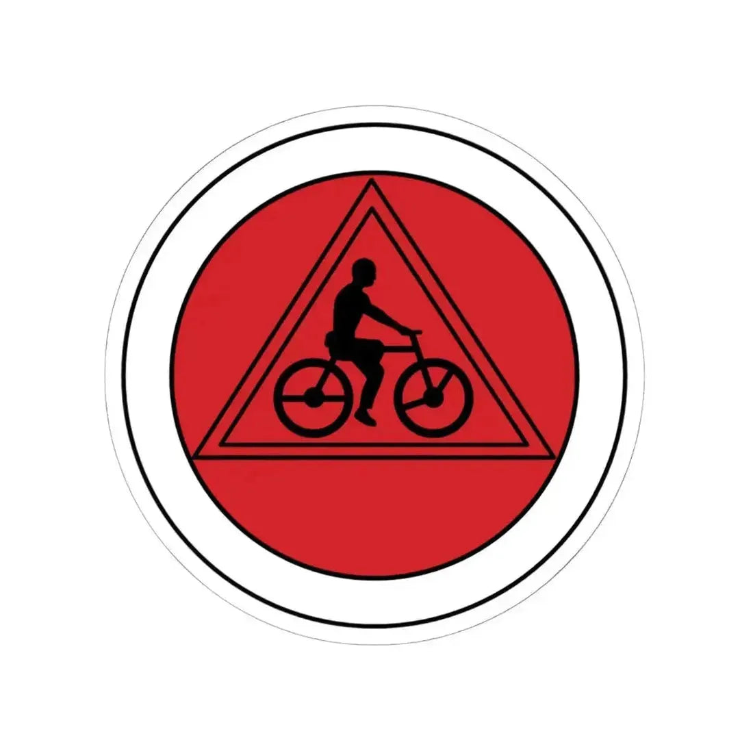 Cycling (Boy Scout Merit Badge) STICKER Vinyl Kiss-Cut Decal 6 Inch White - The Sticker Space