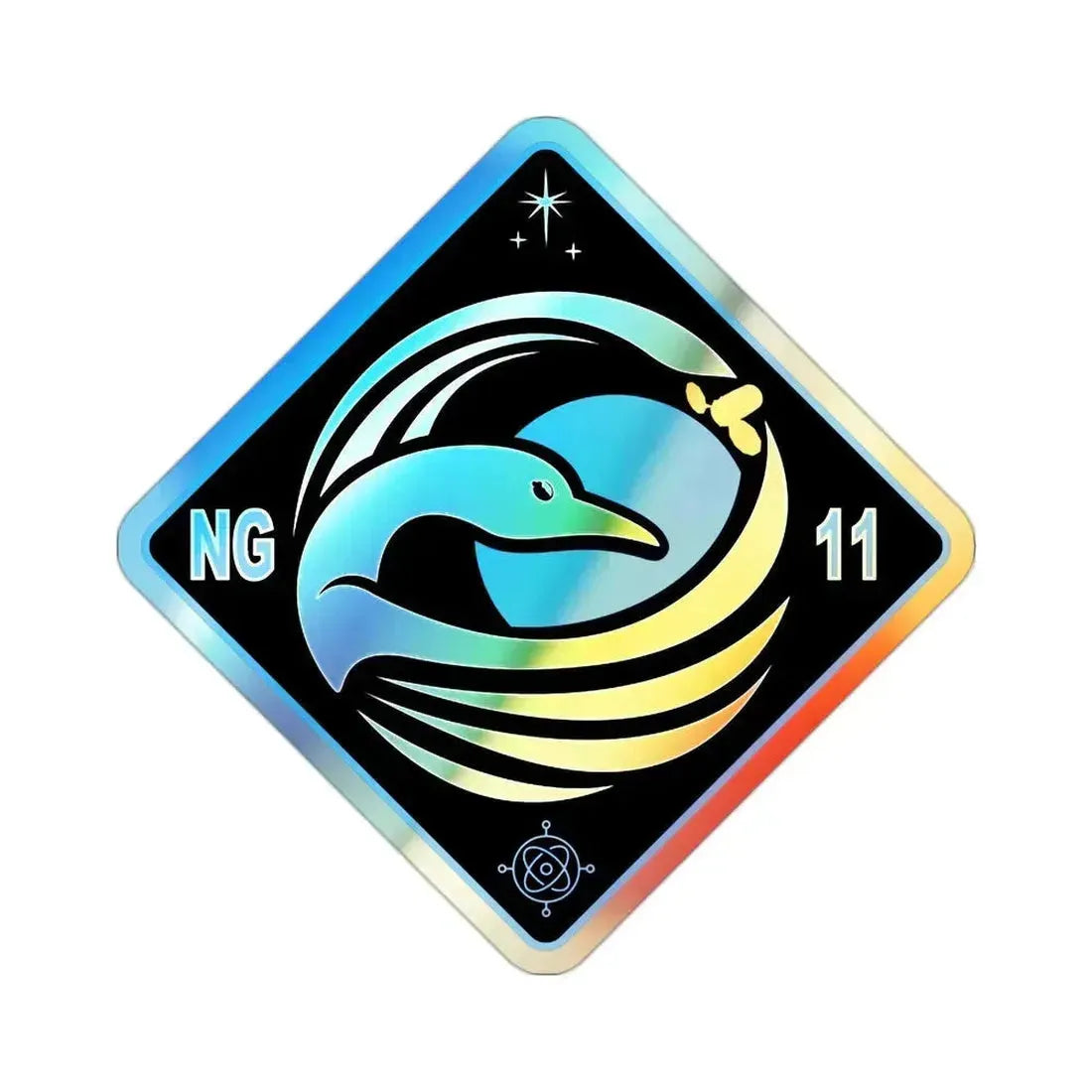 Cygnus NG-11 (SpaceX) Holographic STICKER Die-Cut Vinyl Decal 2 Inch - The Sticker Space