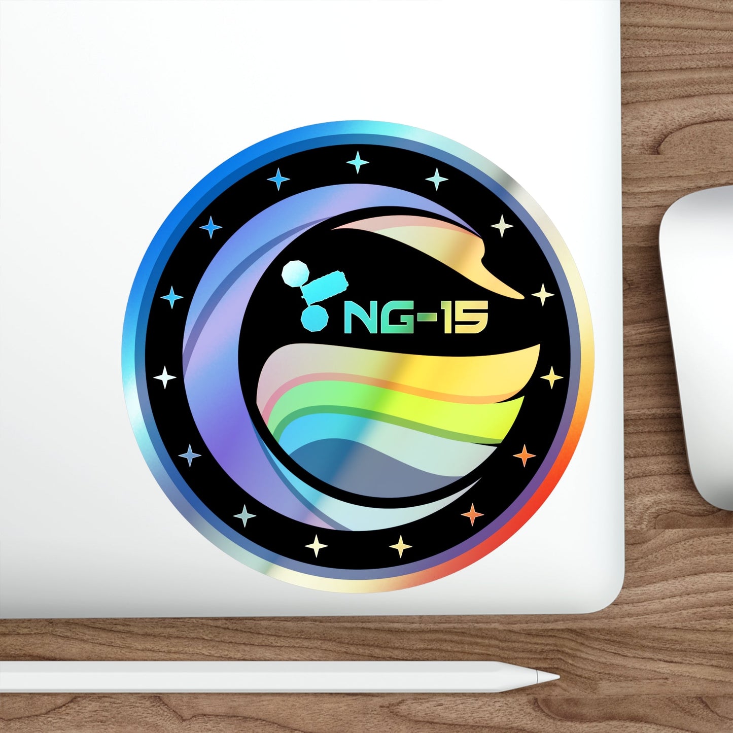 Cygnus NG-15 (SpaceX) Holographic STICKER Die-Cut Vinyl Decal-The Sticker Space