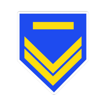 Cyprus Air Force OR 5 (Cyprus) (Military Rank) STICKER Vinyl Kiss-Cut Decal 4 Inch White - The Sticker Space