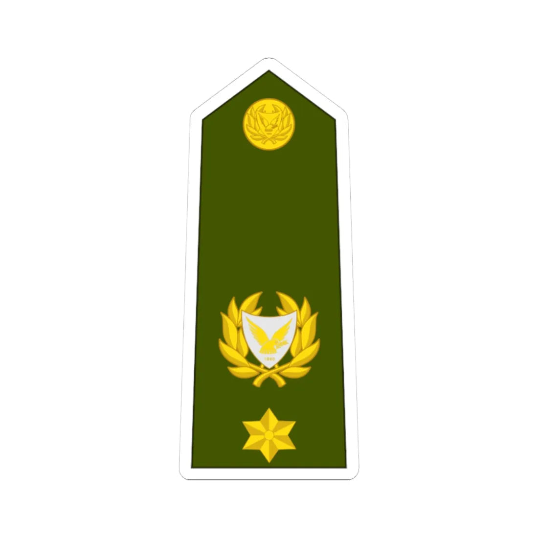 Cyprus Army OF 3 (Cyprus) (Military Rank) STICKER Vinyl Kiss-Cut Decal - The Sticker Space