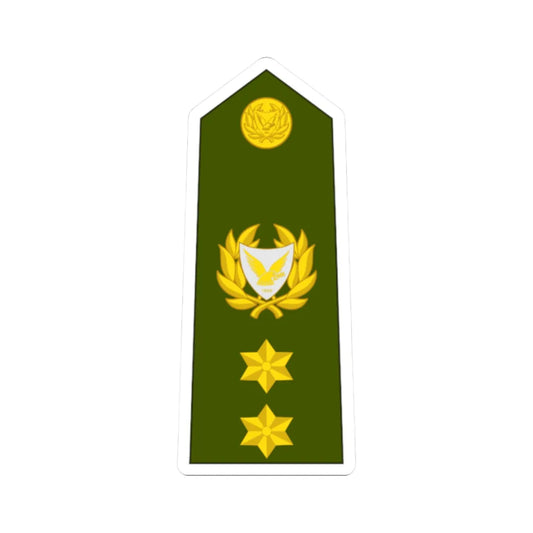Cyprus Army OF 4 (Cyprus) (Military Rank) STICKER Vinyl Kiss-Cut Decal 2 Inch White - The Sticker Space