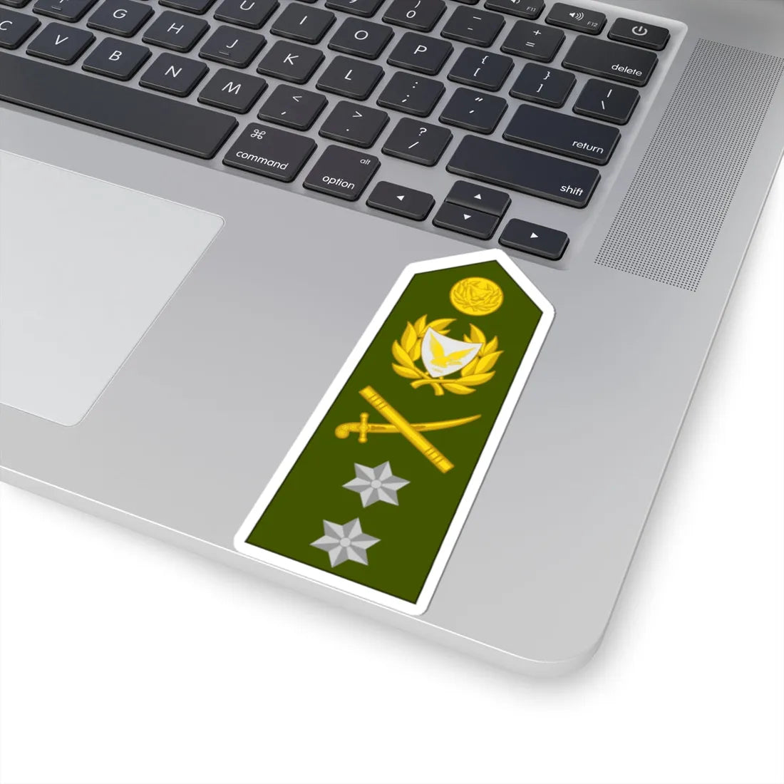 Cyprus Army OF 7 (Cyprus) (Military Rank) STICKER Vinyl Kiss-Cut Decal - The Sticker Space