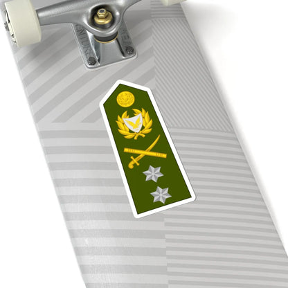Cyprus Army OF 7 (Cyprus) (Military Rank) STICKER Vinyl Kiss-Cut Decal - The Sticker Space