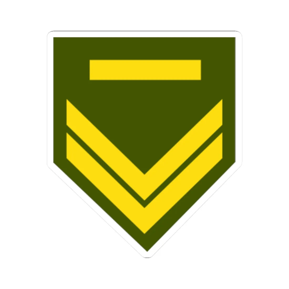 Cyprus Army OR 5 (Cyprus) (Military Rank) STICKER Vinyl Kiss-Cut Decal 2 Inch White - The Sticker Space