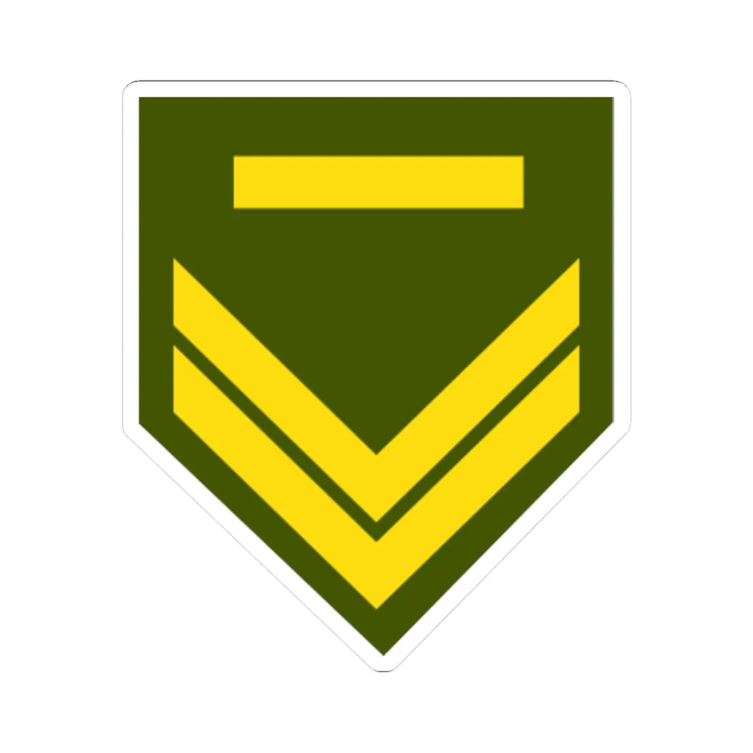 Cyprus Army OR 5 (Cyprus) (Military Rank) STICKER Vinyl Kiss-Cut Decal 4 Inch White - The Sticker Space