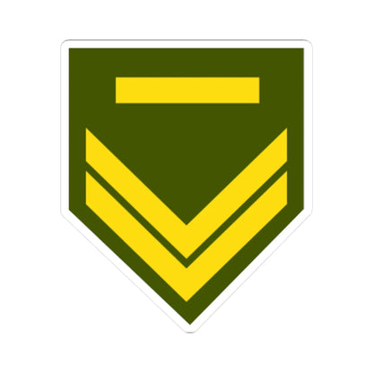 Cyprus Army OR 5 (Cyprus) (Military Rank) STICKER Vinyl Kiss-Cut Decal 4 Inch White - The Sticker Space