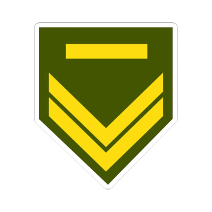 Cyprus Army OR 5 (Cyprus) (Military Rank) STICKER Vinyl Kiss-Cut Decal 6 Inch White - The Sticker Space