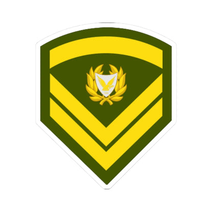 Cyprus Army OR 6 (Cyprus) (Military Rank) STICKER Vinyl Kiss-Cut Decal 3 Inch White - The Sticker Space