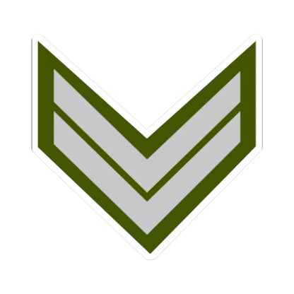 Cyprus Army OR 6c (Cyprus) (Military Rank) STICKER Vinyl Kiss-Cut Decal 6 Inch White - The Sticker Space