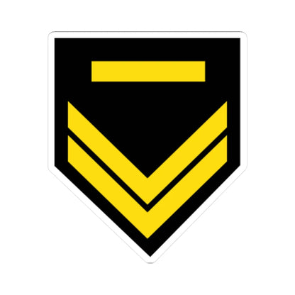 Cyprus Navy OR 5 (Cyprus) (Military Rank) STICKER Vinyl Kiss-Cut Decal 4 Inch White - The Sticker Space