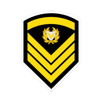 Cyprus Navy OR 7 (Cyprus) (Military Rank) STICKER Vinyl Kiss-Cut Decal 4 Inch White - The Sticker Space