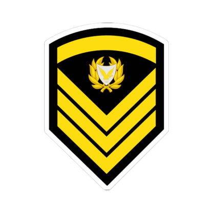 Cyprus Navy OR 7 (Cyprus) (Military Rank) STICKER Vinyl Kiss-Cut Decal 6 Inch White - The Sticker Space