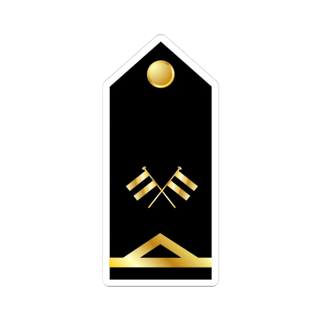 Cyprus Navy OR 9a (Cyprus) (Military Rank) STICKER Vinyl Kiss-Cut Decal 3 Inch White - The Sticker Space
