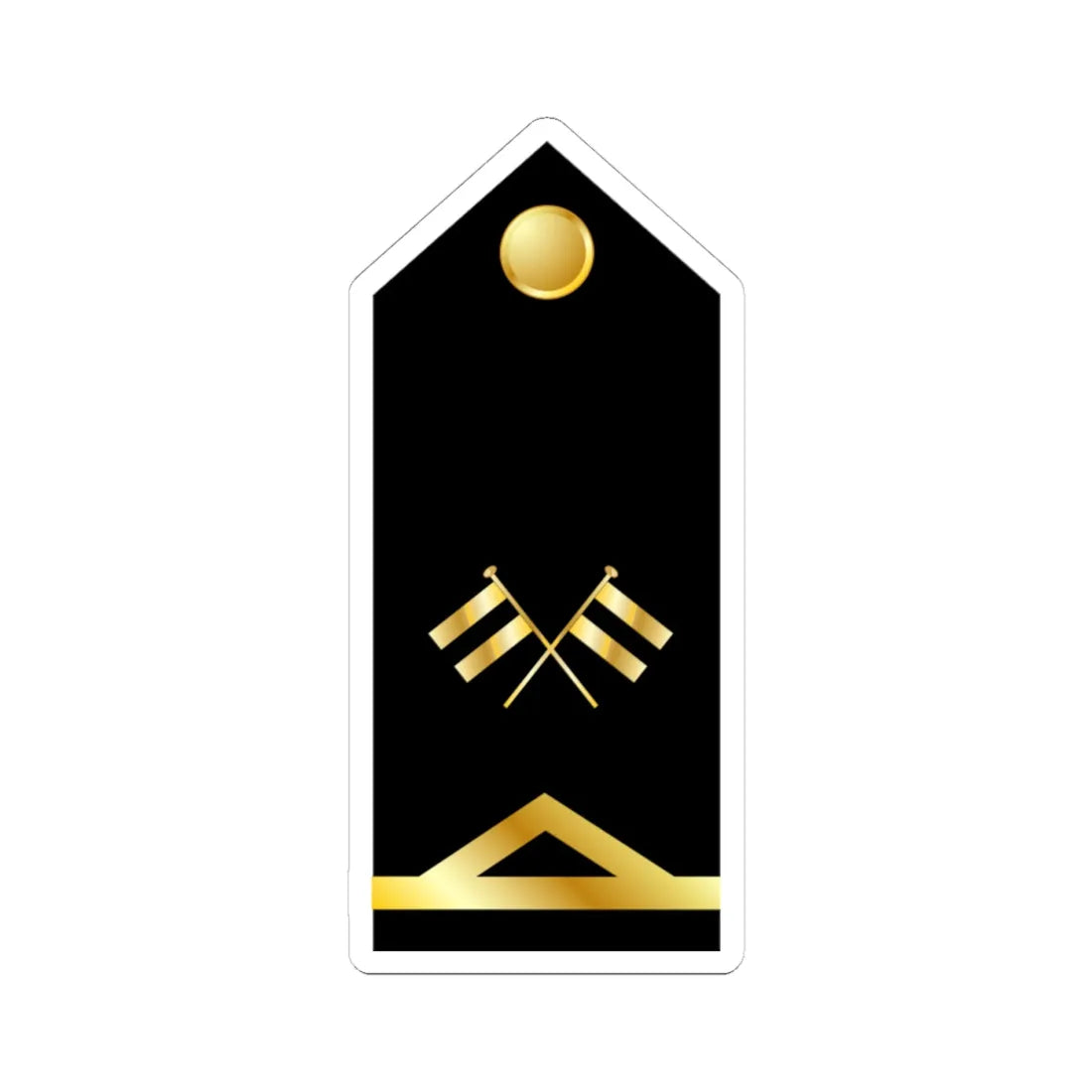 Cyprus Navy OR 9a (Cyprus) (Military Rank) STICKER Vinyl Kiss-Cut Decal 4 Inch White - The Sticker Space