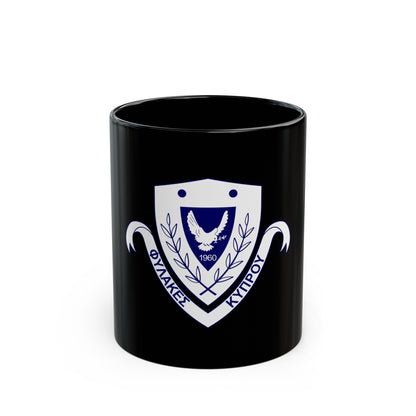 Cyprus Prisons Department - Black Coffee Mug-11oz-The Sticker Space