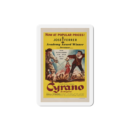 Cyrano de Bergerac 1950 Movie Poster Die-Cut Magnet-3 Inch-The Sticker Space