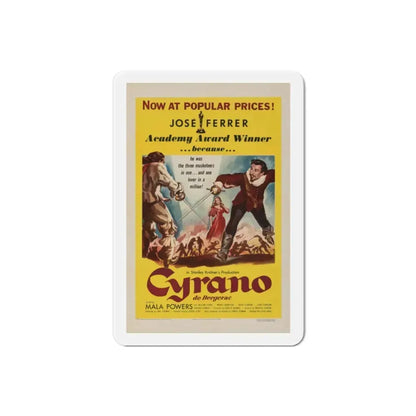 Cyrano de Bergerac 1950 Movie Poster Refrigerator Magnet 2 Inch - The Sticker Space