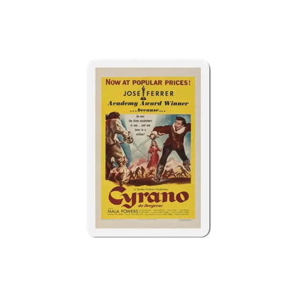 Cyrano de Bergerac 1950 Movie Poster Refrigerator Magnet 6 Inch - The Sticker Space