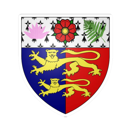 Cyril Newall Arms (New Zealand) (Coat of Arms) STICKER Vinyl Kiss-Cut Decal 2 Inch White - The Sticker Space