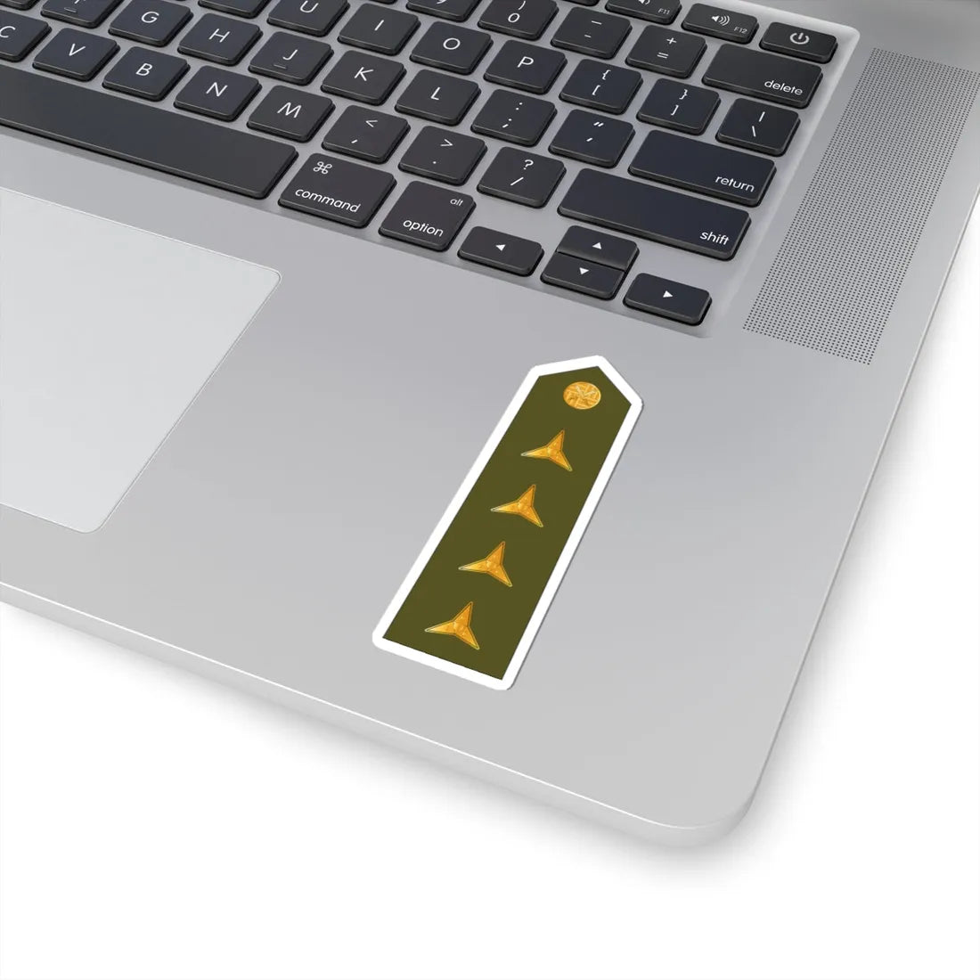 CzArmy 2011 OF2 Kapitan shoulder (Czech Republic) (Military Rank) STICKER Vinyl Kiss-Cut Decal - The Sticker Space