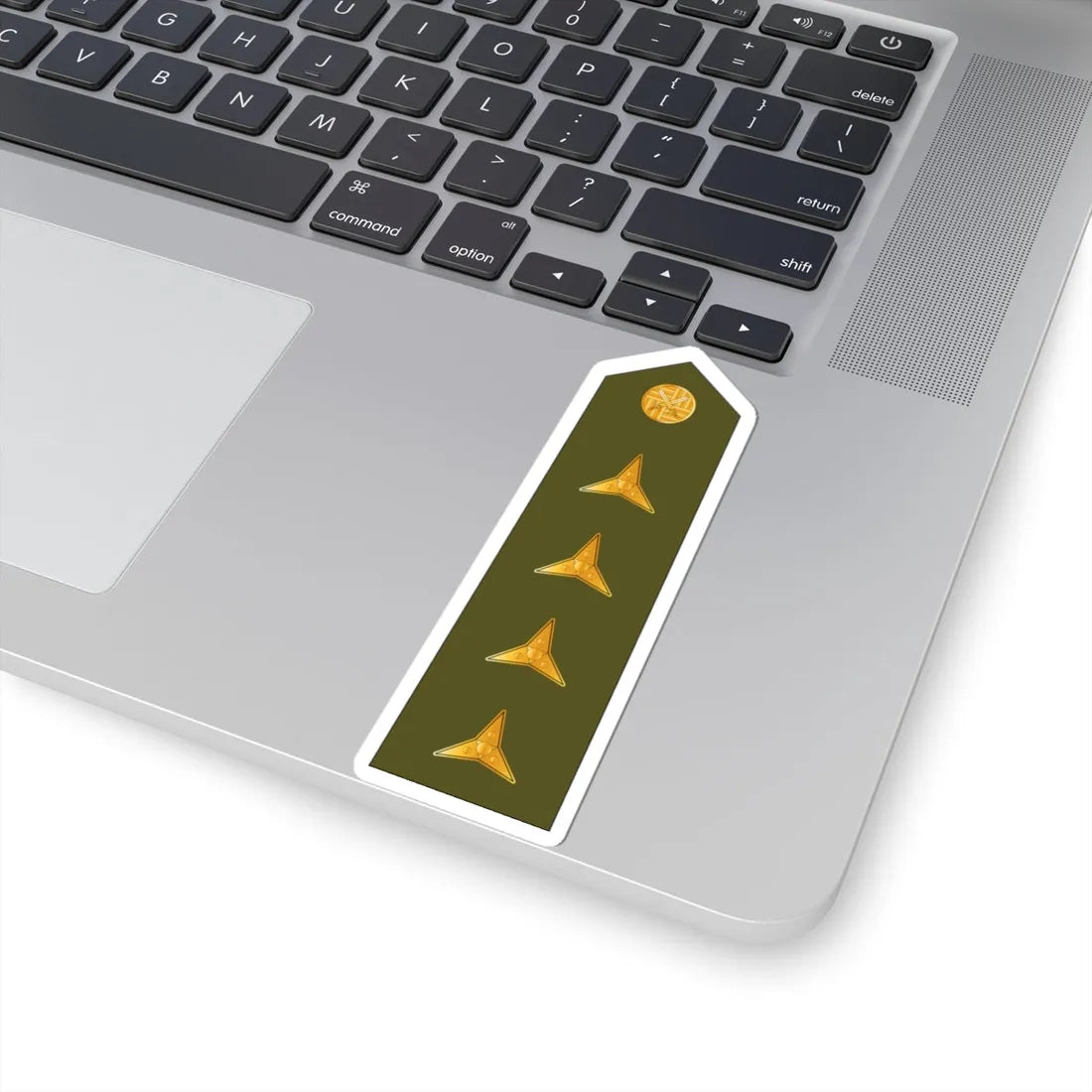 CzArmy 2011 OF2 Kapitan shoulder (Czech Republic) (Military Rank) STICKER Vinyl Kiss-Cut Decal - The Sticker Space