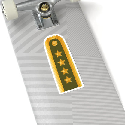 CzArmy 2011 OF9 Armadni general shoulder (Czech Republic) (Military Rank) STICKER Vinyl Kiss-Cut Decal - The Sticker Space