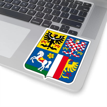 CZE Kraj Morawsko-Śląski COA (Czech Republic) (Coat of Arms) STICKER Vinyl Kiss-Cut Decal - The Sticker Space