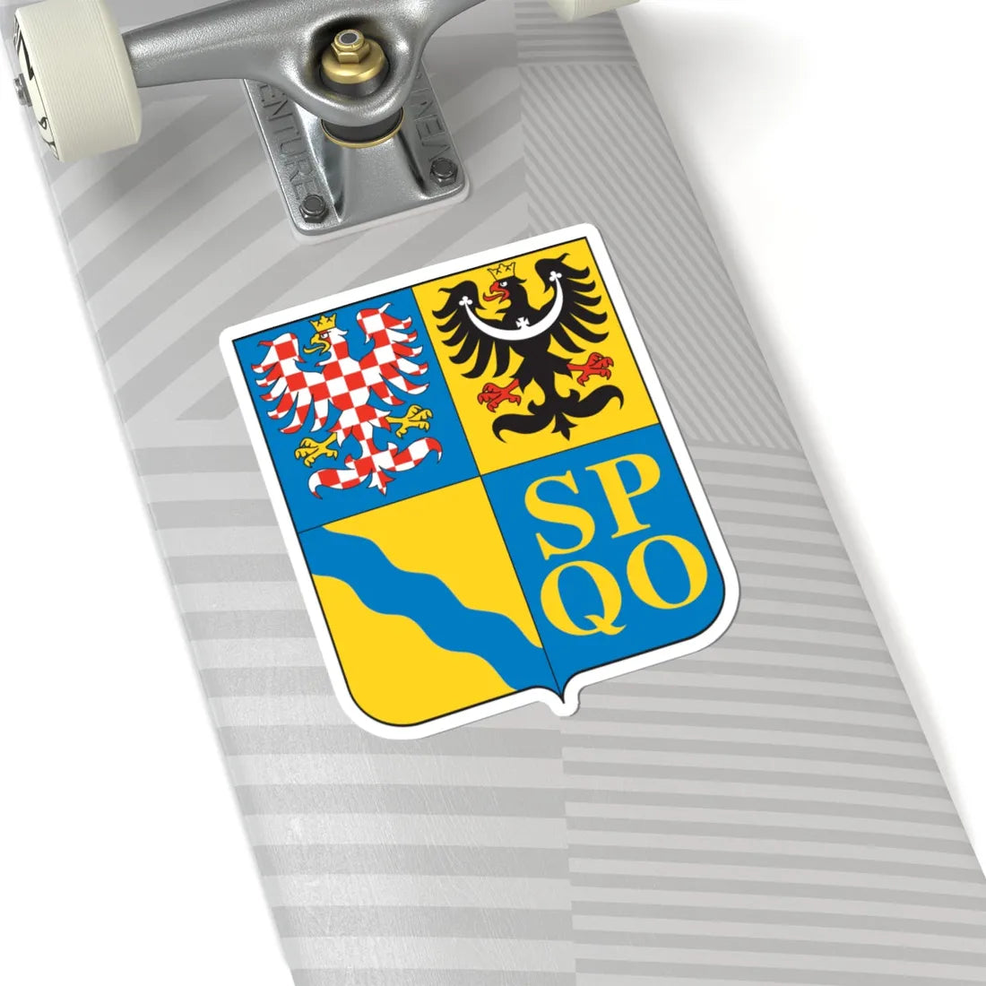 CZE Kraj Ołomuniecki COA (Czech Republic) (Coat of Arms) STICKER Vinyl Kiss-Cut Decal - The Sticker Space