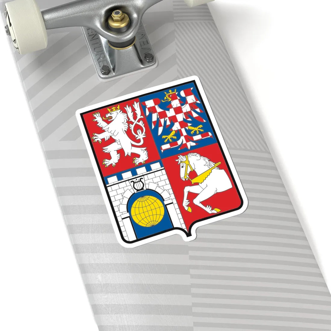 CZE Kraj Pardubicki COA (Czech Republic) (Coat of Arms) STICKER Vinyl Kiss-Cut Decal - The Sticker Space