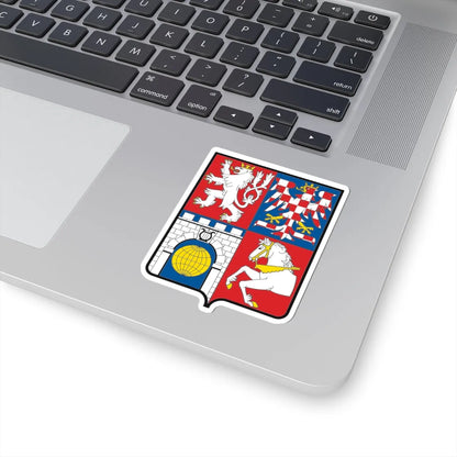 CZE Kraj Pardubicki COA (Czech Republic) (Coat of Arms) STICKER Vinyl Kiss-Cut Decal - The Sticker Space