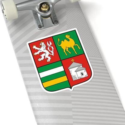 CZE Kraj Pilzneński COA (Czech Republic) (Coat of Arms) STICKER Vinyl Kiss-Cut Decal - The Sticker Space