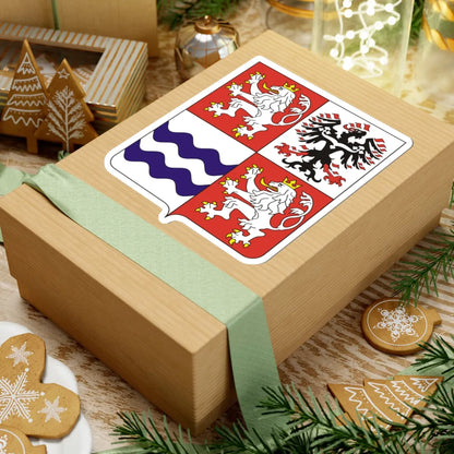 CZE Kraj Środkowoczeski COA (Czech Republic) (Coat of Arms) STICKER Vinyl Kiss-Cut Decal - The Sticker Space