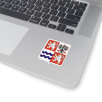CZE Kraj Środkowoczeski COA (Czech Republic) (Coat of Arms) STICKER Vinyl Kiss-Cut Decal - The Sticker Space