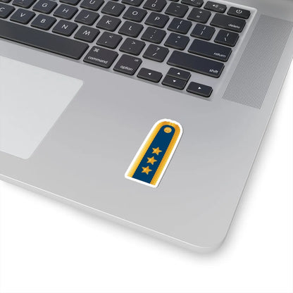 Czech Airforce OF 8 (Czech Republic) (Military Rank) STICKER Vinyl Kiss-Cut Decal - The Sticker Space