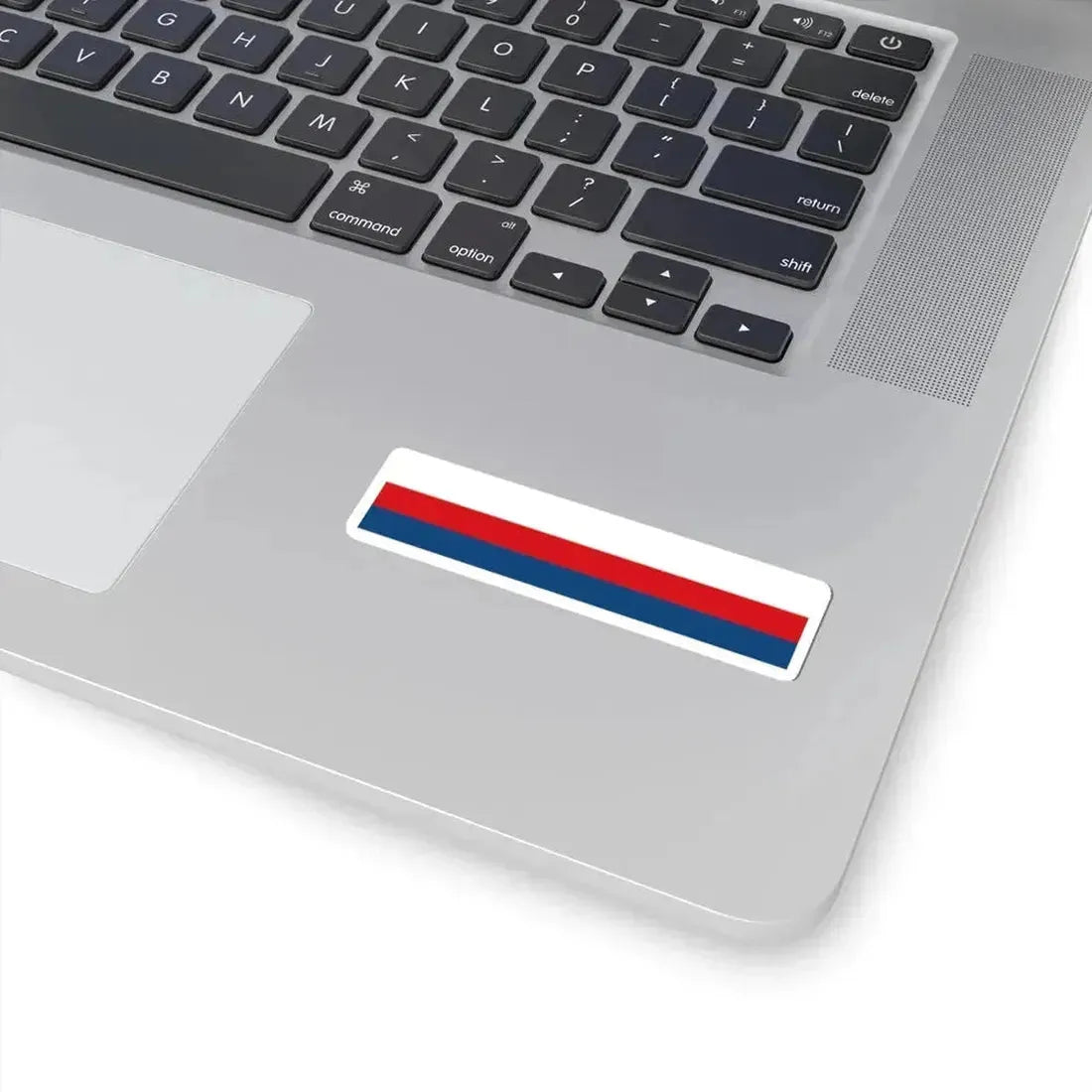Czech Republic tricolour ribbon 2x9 (Czech Republic) STICKER Vinyl Kiss-Cut Decal - The Sticker Space