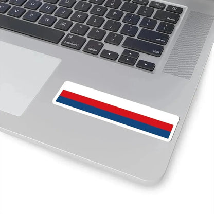 Czech Republic tricolour ribbon 2x9 (Czech Republic) STICKER Vinyl Kiss-Cut Decal - The Sticker Space