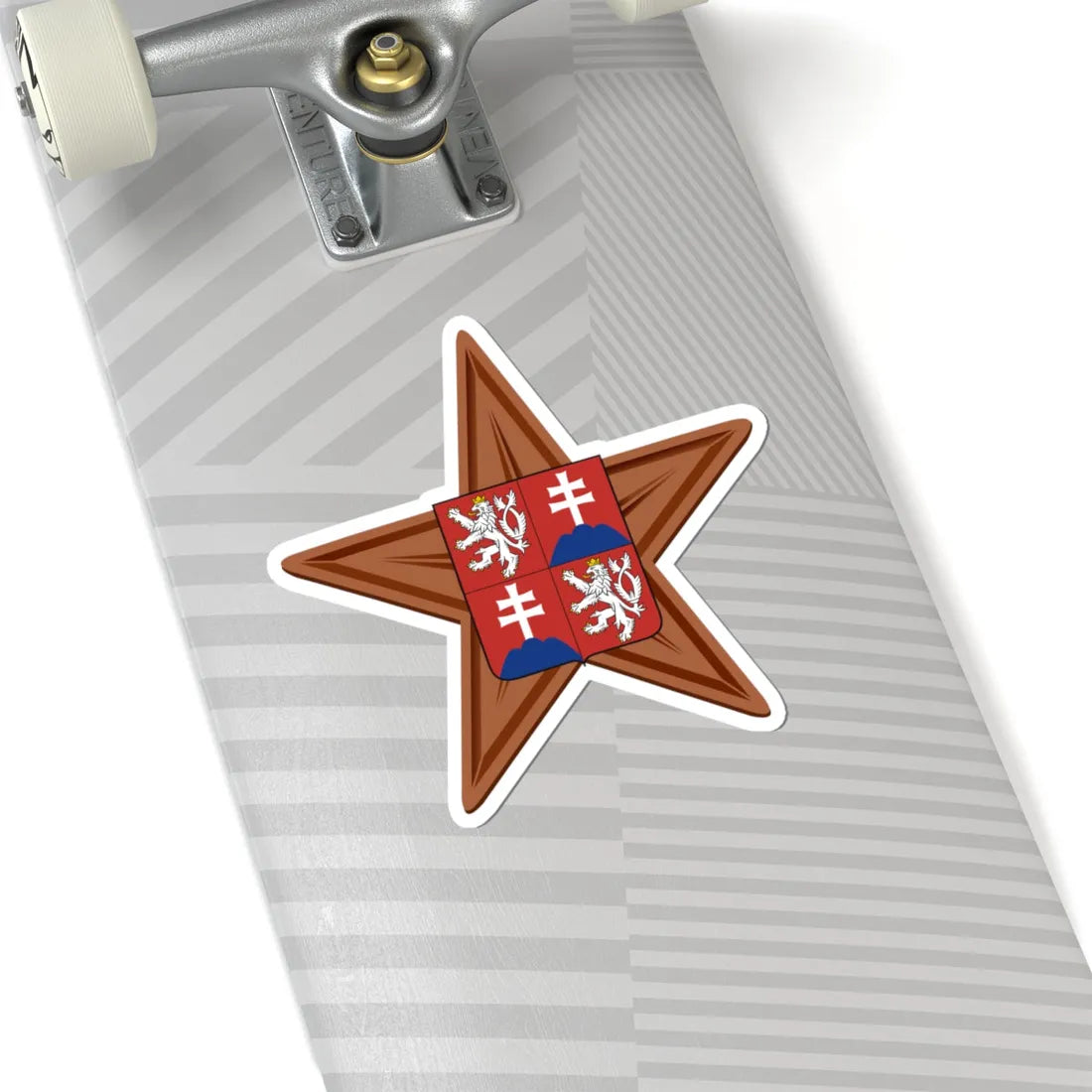 Czechoslovakia barnstar (Slovakia) (Coat of Arms) STICKER Vinyl Kiss-Cut Decal - The Sticker Space