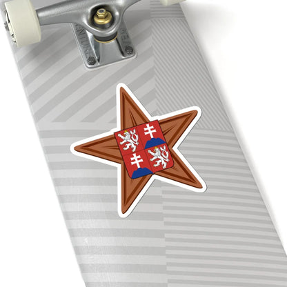 Czechoslovakia barnstar (Slovakia) (Coat of Arms) STICKER Vinyl Kiss-Cut Decal - The Sticker Space