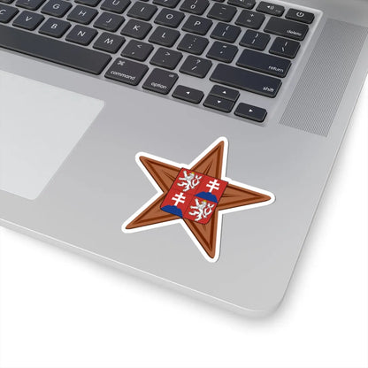 Czechoslovakia barnstar (Slovakia) (Coat of Arms) STICKER Vinyl Kiss-Cut Decal - The Sticker Space