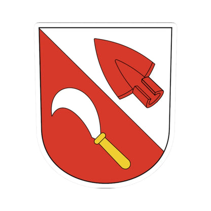 Dachsen-blazon (Switzerland) (Coat of Arms) STICKER Vinyl Kiss-Cut Decal 2 Inch White - The Sticker Space