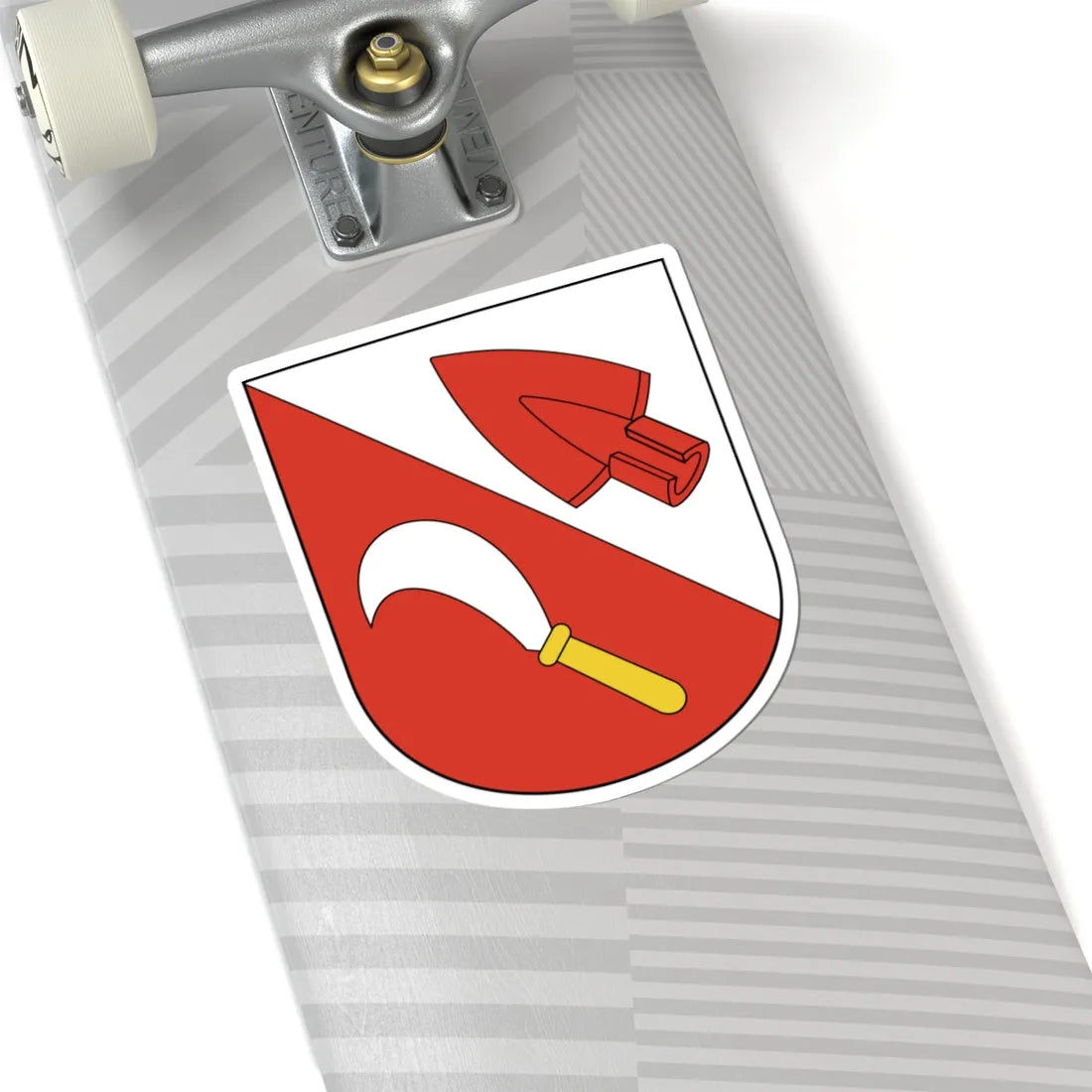 Dachsen-blazon (Switzerland) (Coat of Arms) STICKER Vinyl Kiss-Cut Decal - The Sticker Space