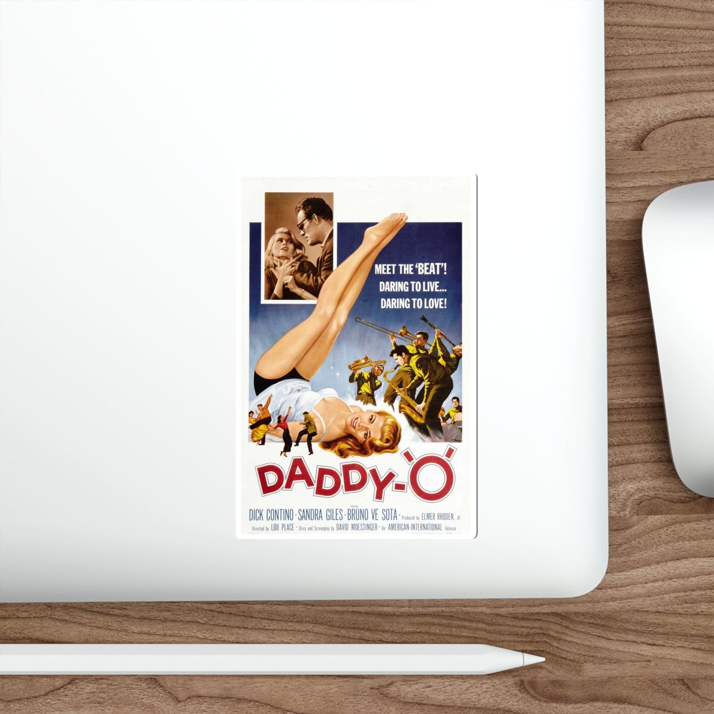 DADDY-O 1958 Movie Poster STICKER Vinyl Die-Cut Decal-The Sticker Space